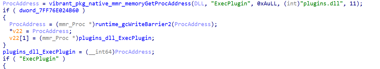 GOSAR loading plugins.dlll and calling ExecPlugin
