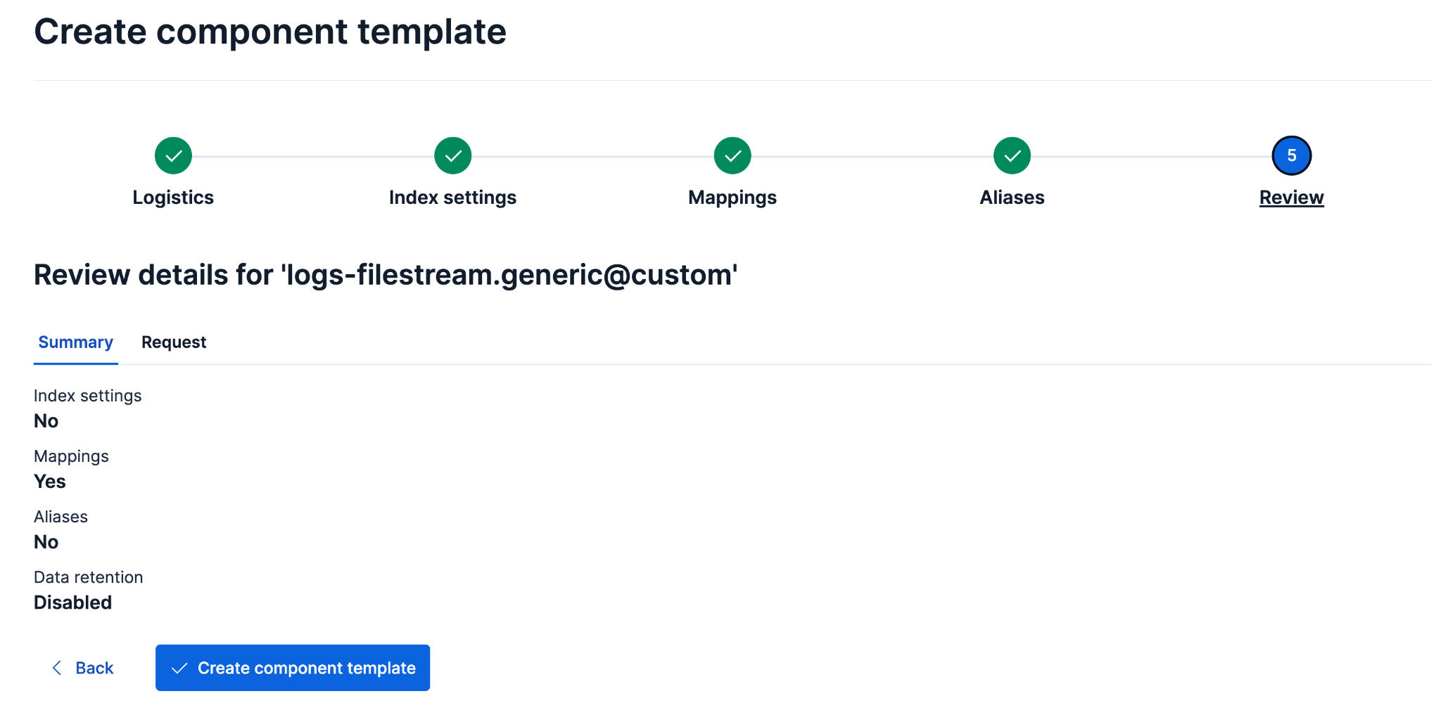 Template-Überprüfung Elasticsearch