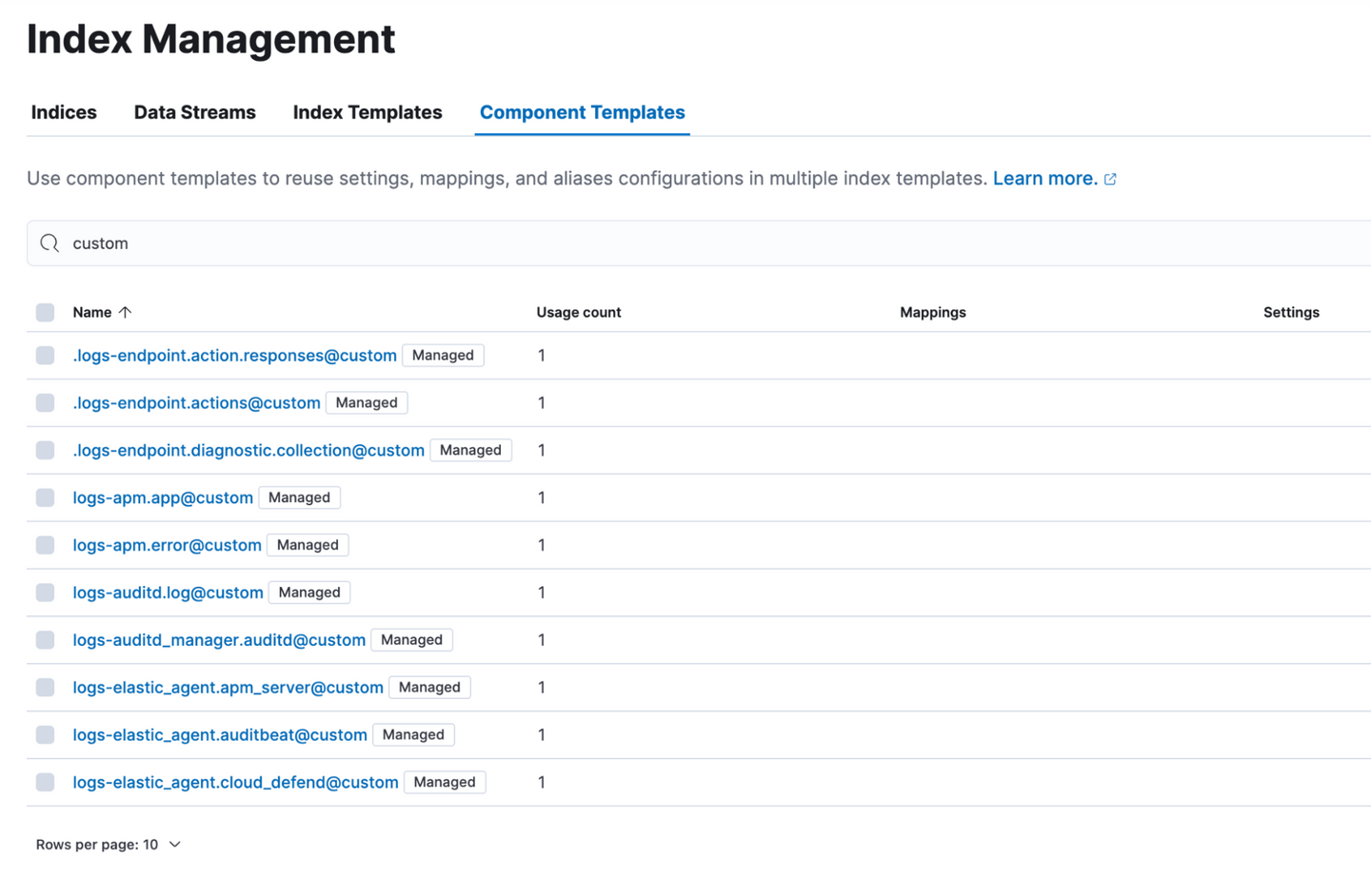 Custom component template overview