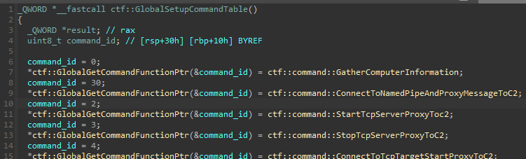 FINALDRAFT command handler setup