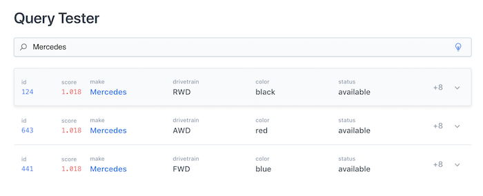 Query Testerでコンテンツ検索を開始する