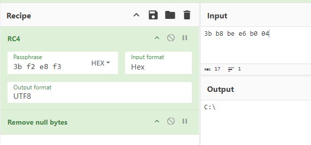 String Decryption via CyberChef