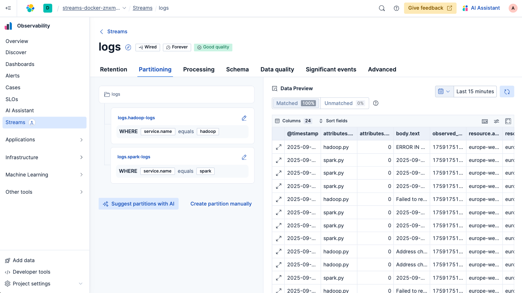 AI-based partitioning