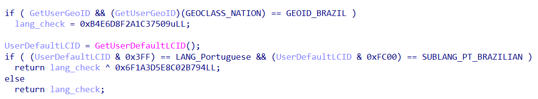 Language check targeting Brazilian users
