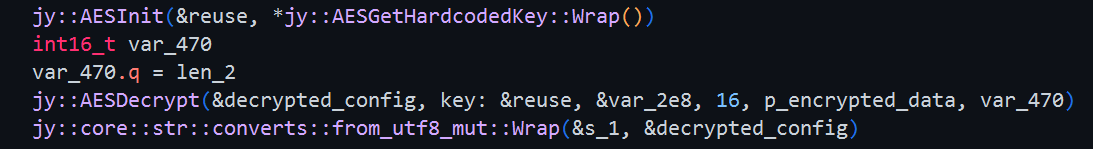 Core wrapper functions for config decryption