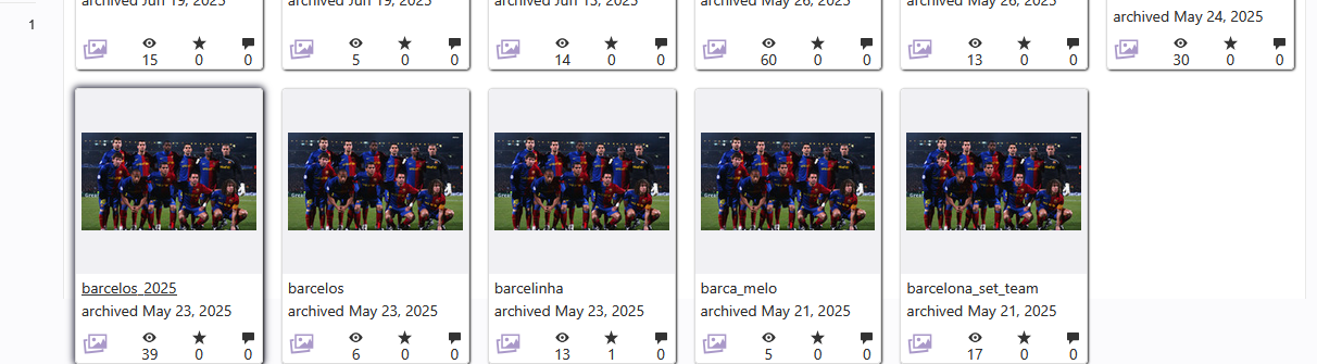 Internet Archive uploads by the Radduxx account, FC Barcelona photos carrying KREMLIN RunPE payloads