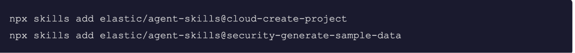 Code lines to add specific skills.