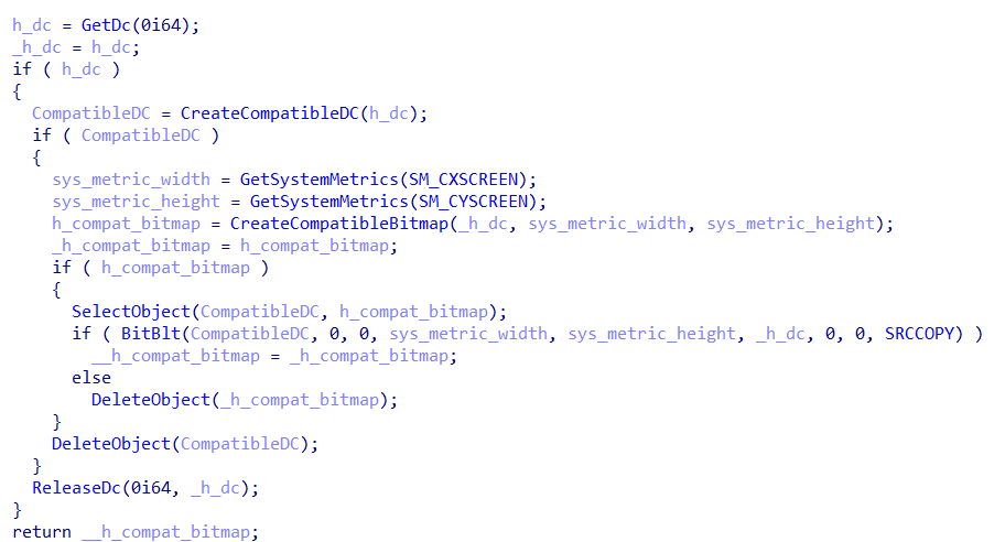 Screen capture via BitBlt
