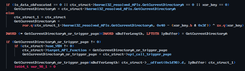 Example callsite with the option to utilize VEH API proxying