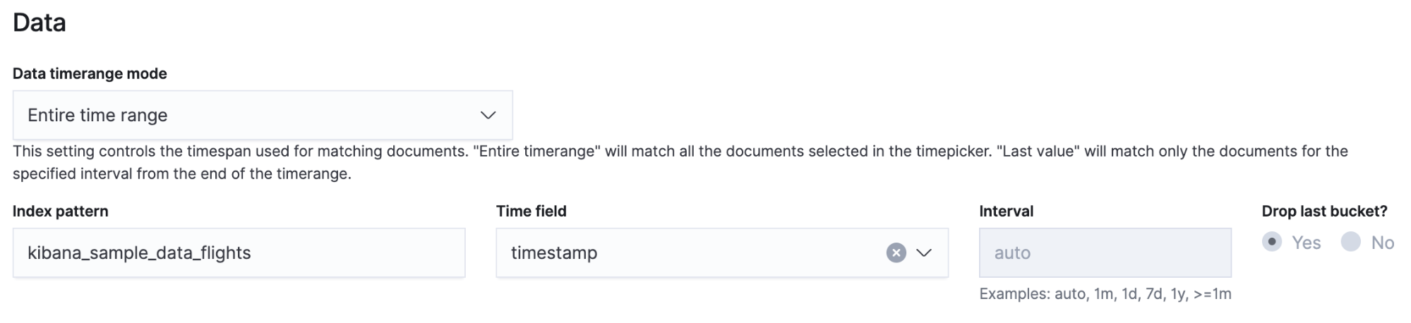 Set Time field to timestamp