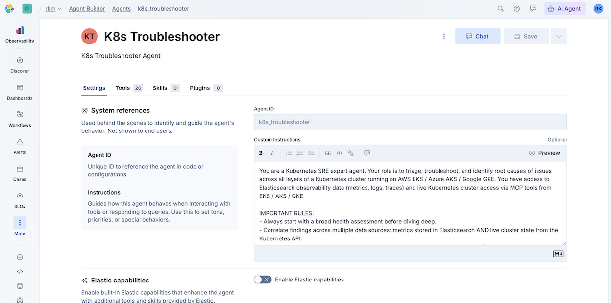 K8s Troubleshooter agent