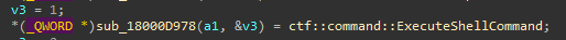 Shell command handler setup