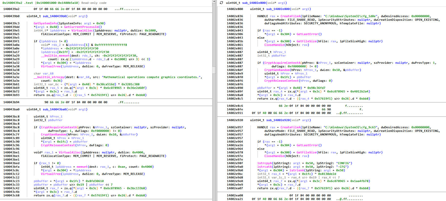 Function handlers example
