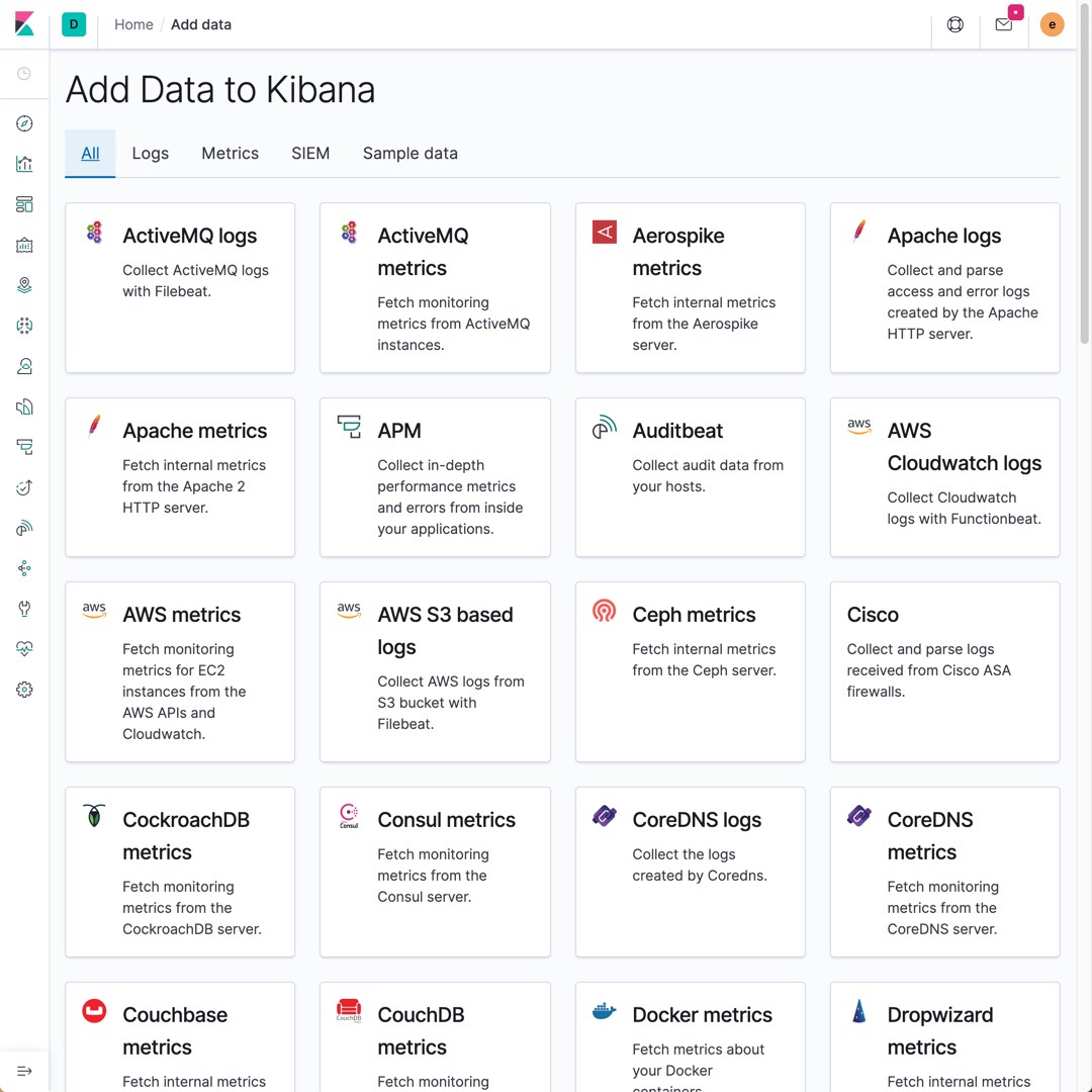 Add data to Kibana