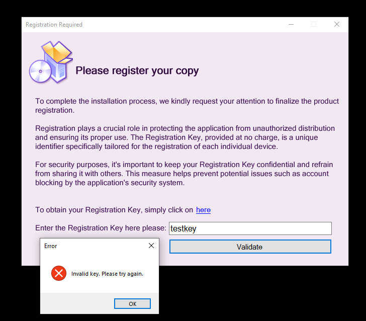 Fake installer interface from early 2025