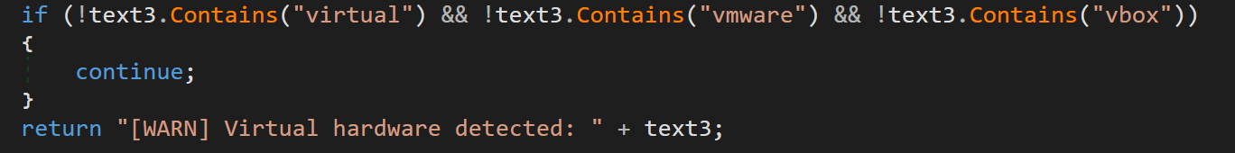 Sandbox detection based on the name of the video controller