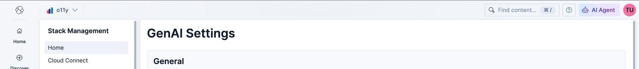the same Kibana page header with breadcrumbs removed, showing only the page title
