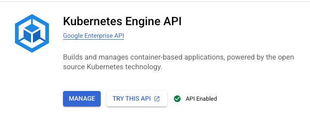 Kubernetes Engine API。