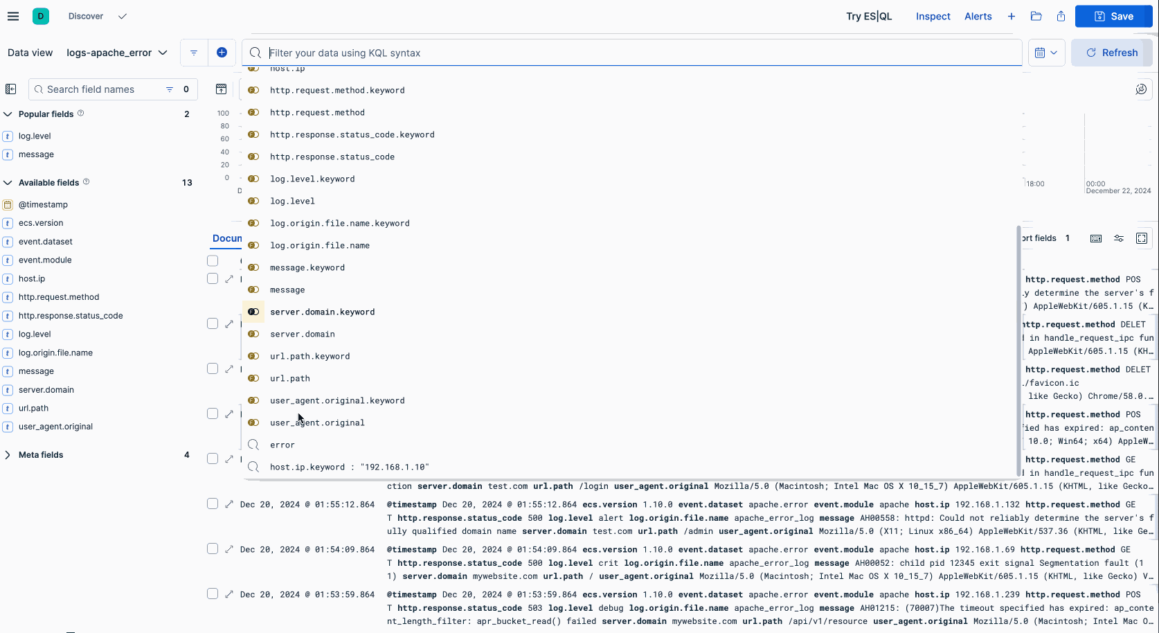 Query is copied over when switching to ES|QL