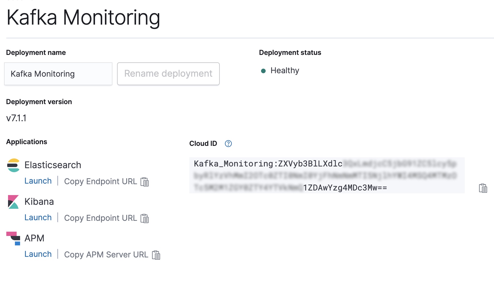 Copie et configuration de l'identifiant Cloud ID