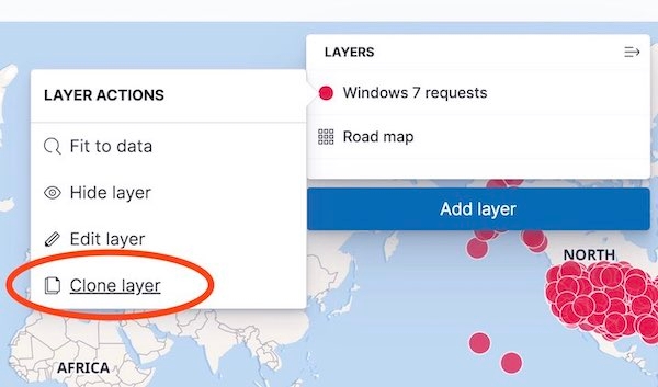 Using Clone layer to quickly copy a layer