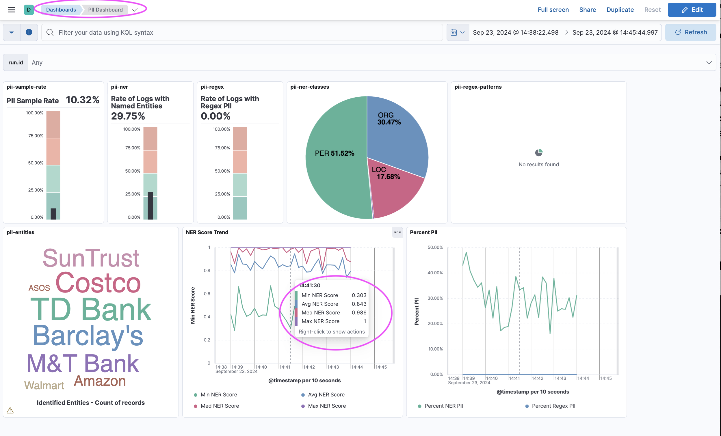 PII Dashboard 1