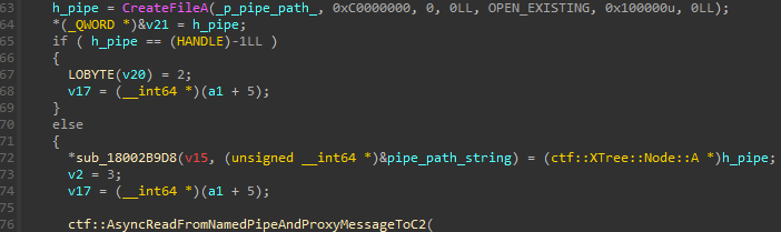 Forward data from named pipe