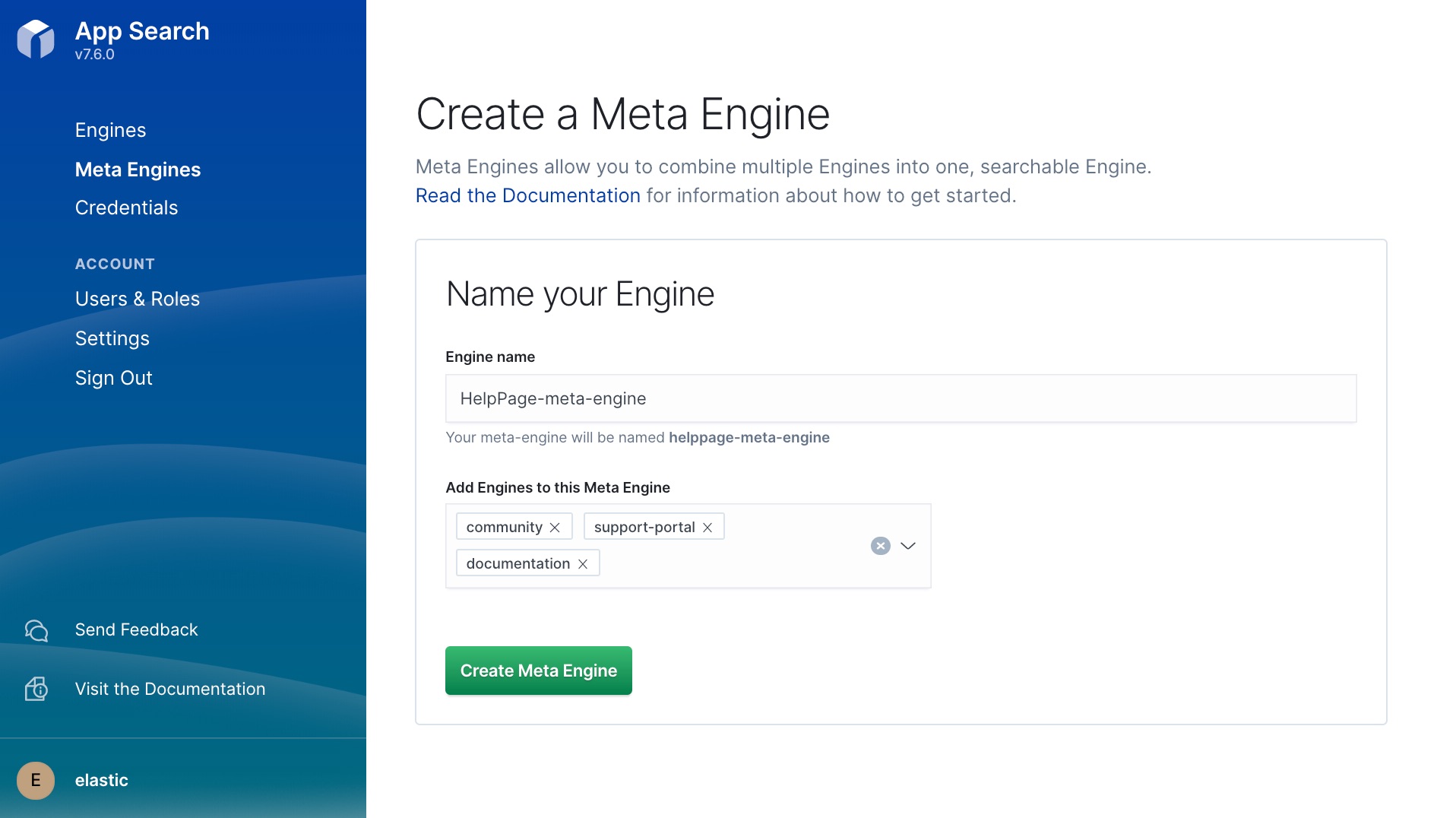 Creating a new meta engine