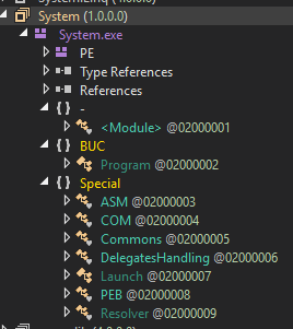 SILENTCONNECT - DNspy namespace/class structure
