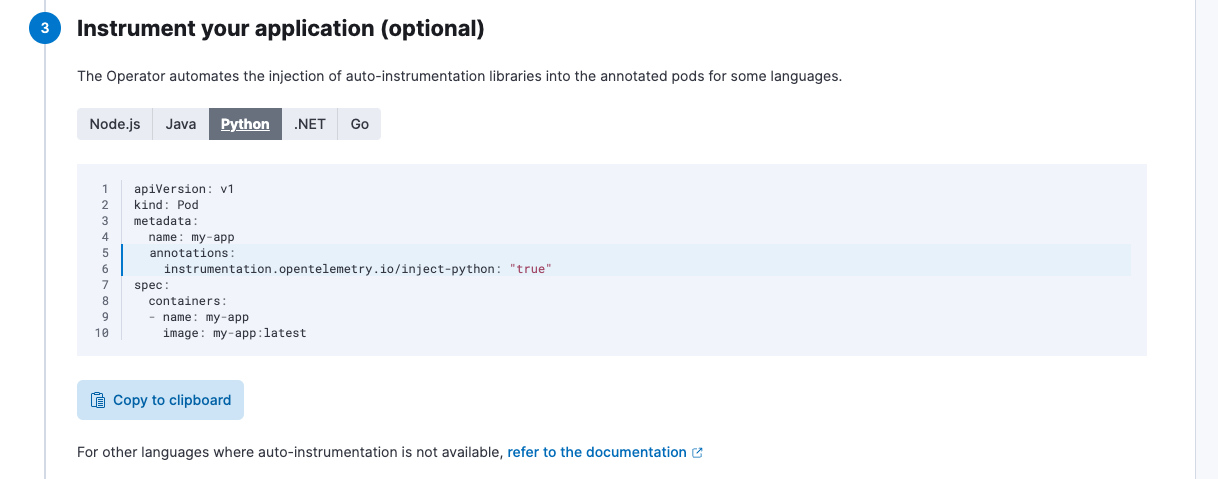 Annotate Application with EDOT SDK