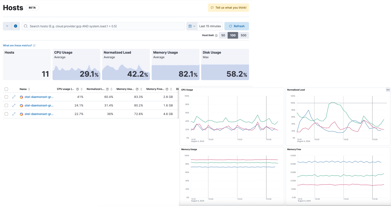 OTel Monitoring Hosts