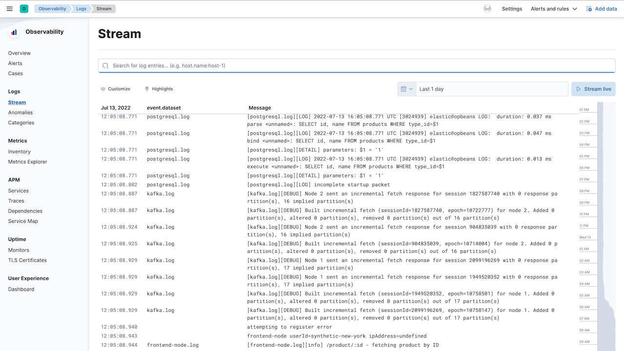 APM Java Elastic