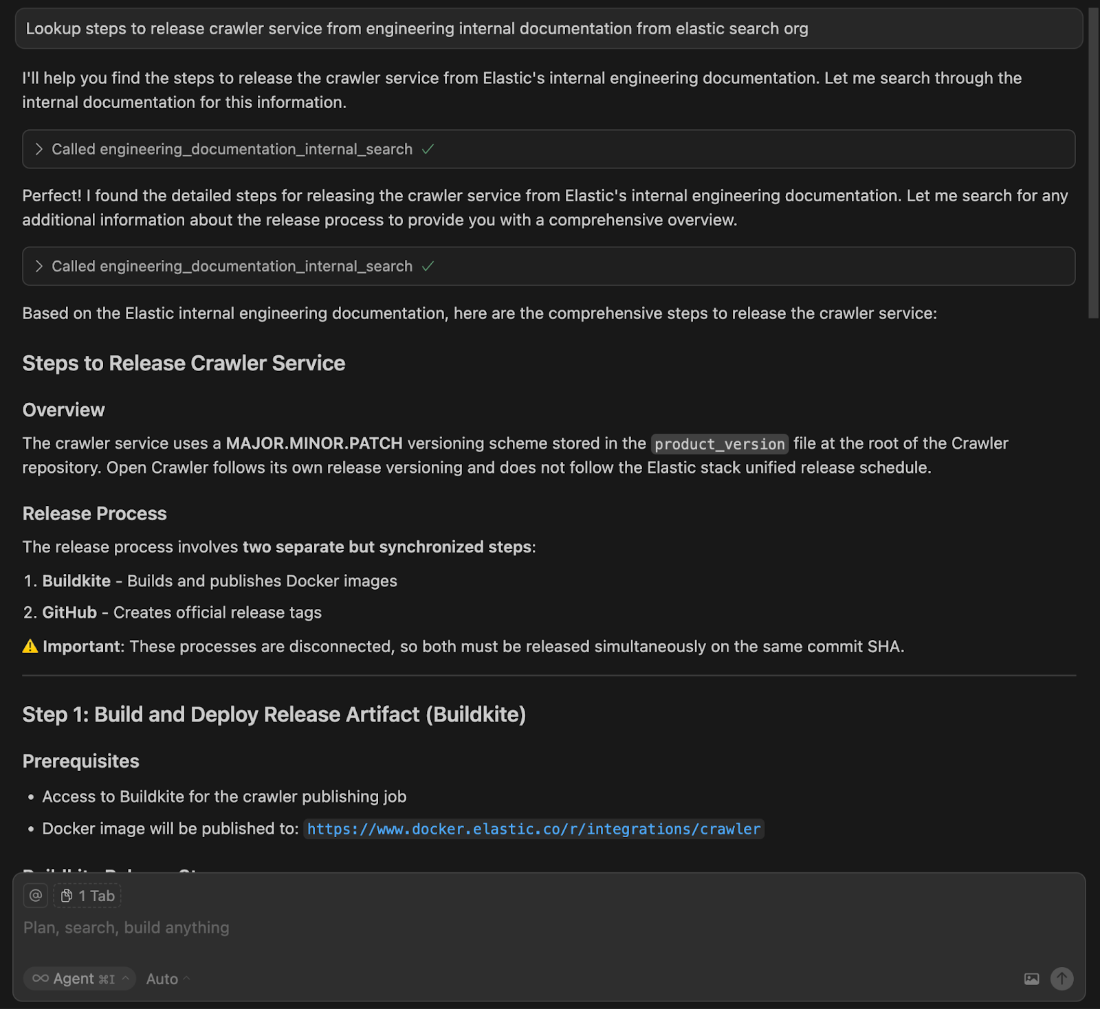 Cursor-Agenten rufen benutzerdefinierte Tools auf, um Fragen zu beantworten und den Codegenerierungsprozess zu steuern.