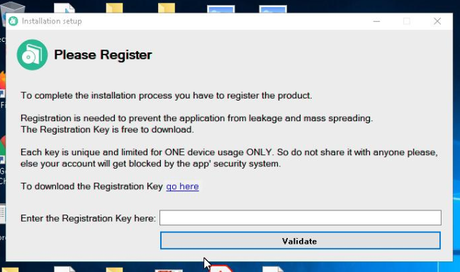 Fake installer interface from late 2023
