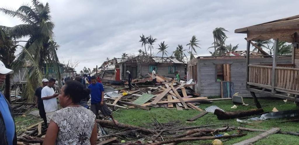 Hurricane damage in Puerto Cabezas