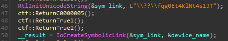 Creating symbolic link 0x2FDA