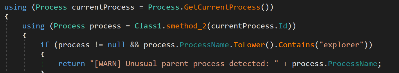 Sandbox detection based on process tree