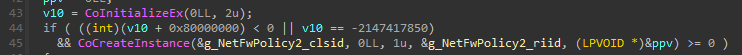Instantiating the NetFwPolicy2 COM interface