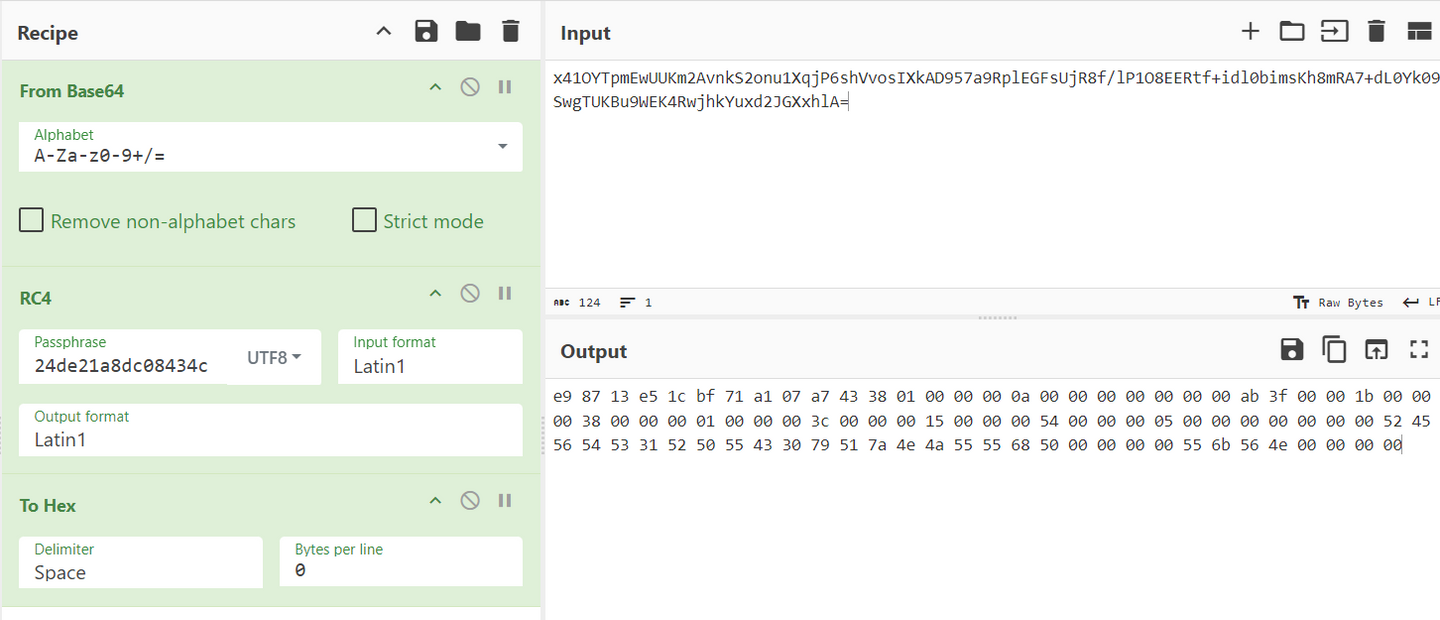 Decryption of HTTP cookie via CyberChef