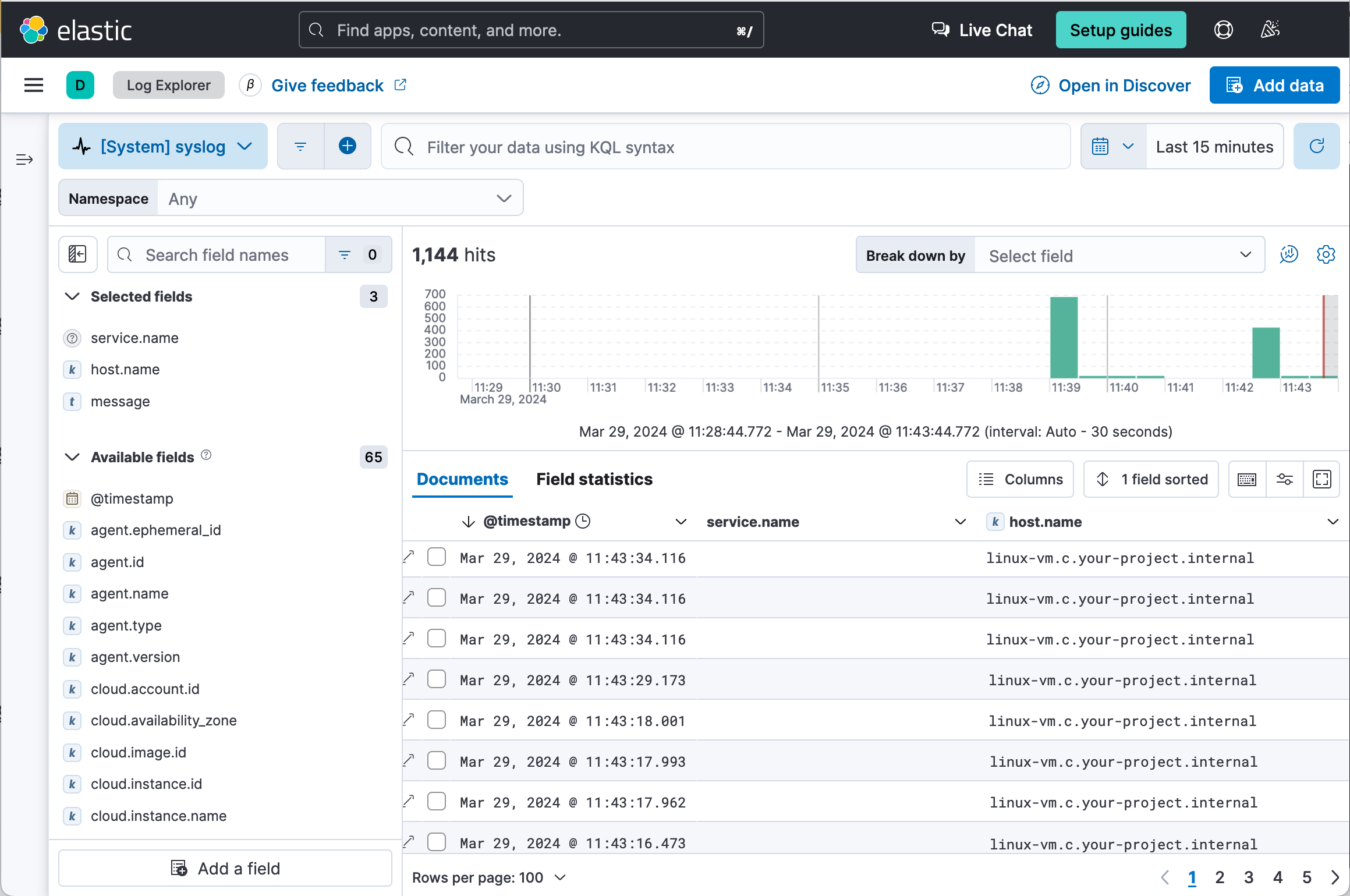 ingest-logs-linux-vm-show-logs-view.png