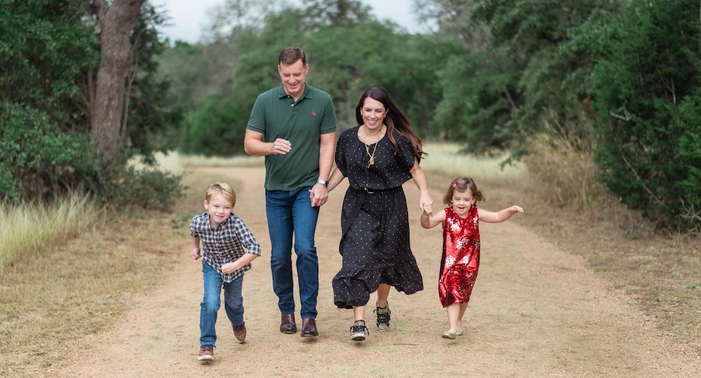 Mellisa Humble with her family.