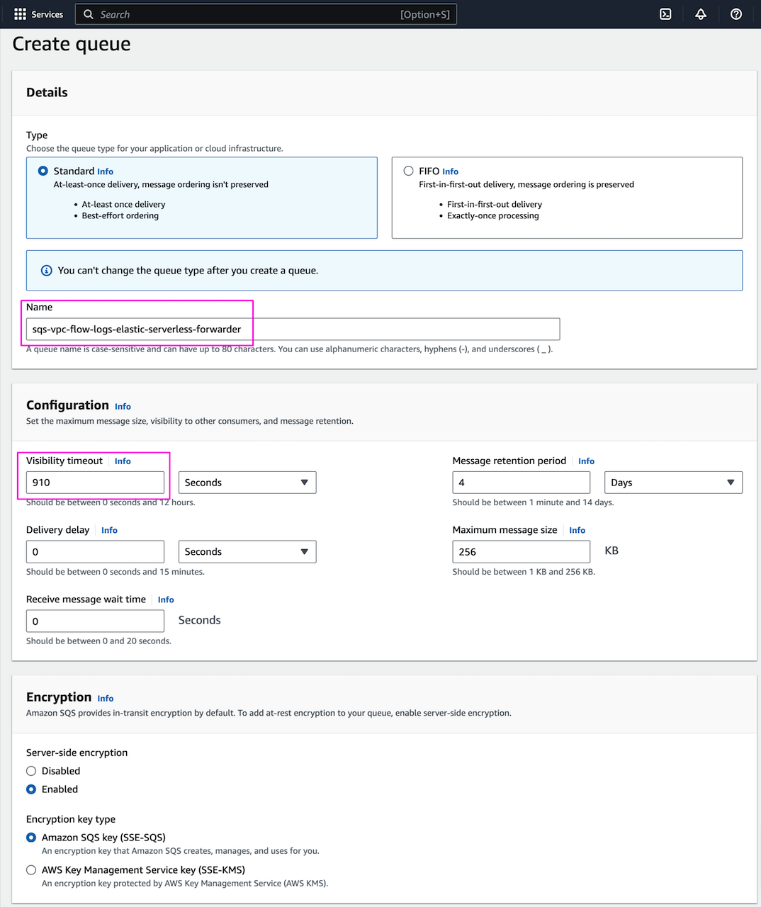  Create queue for AWS S3 data ingestion to Elastic Cloud