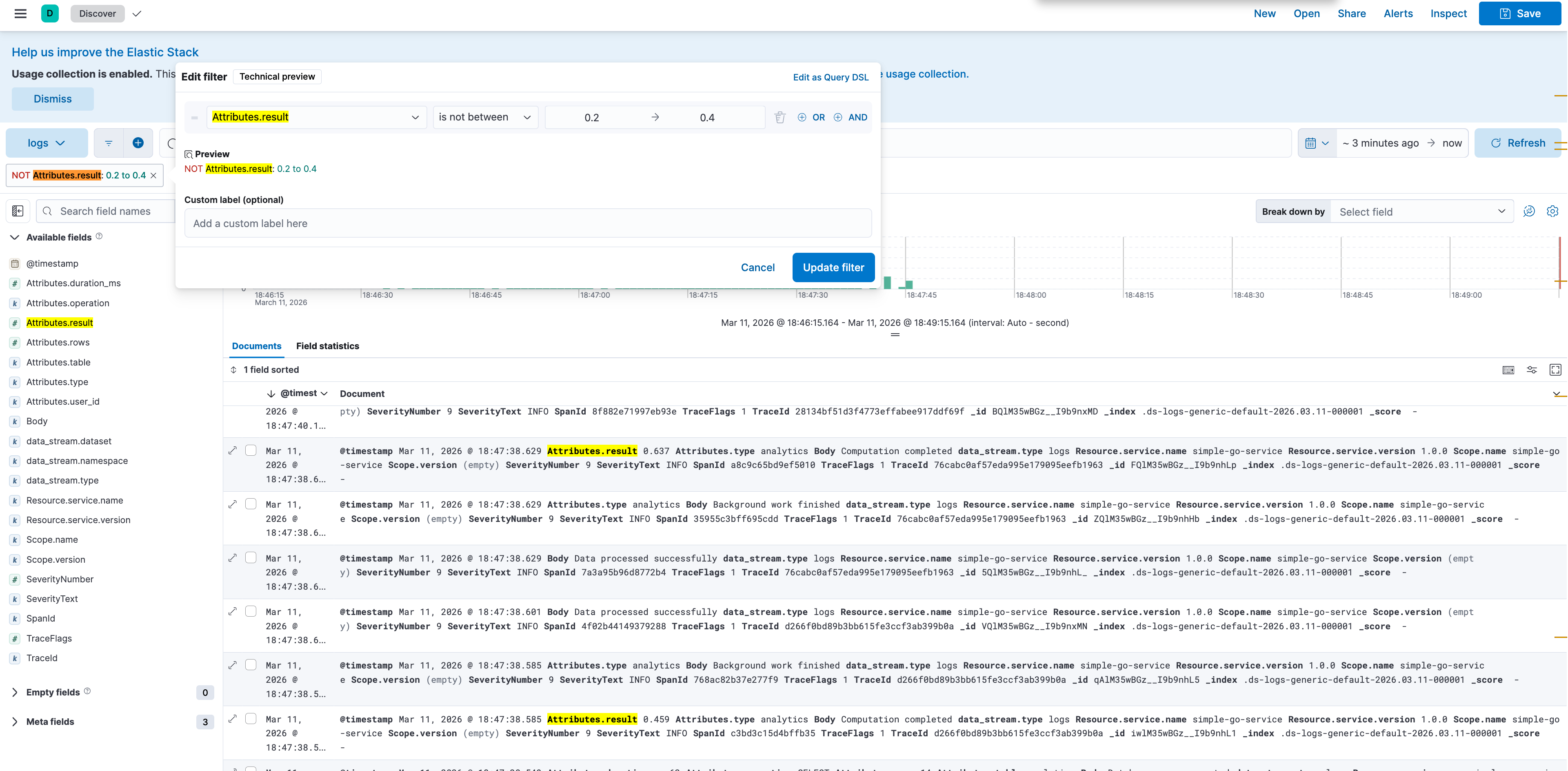 Filtering attribute.Result to review borderline Low Confidence results