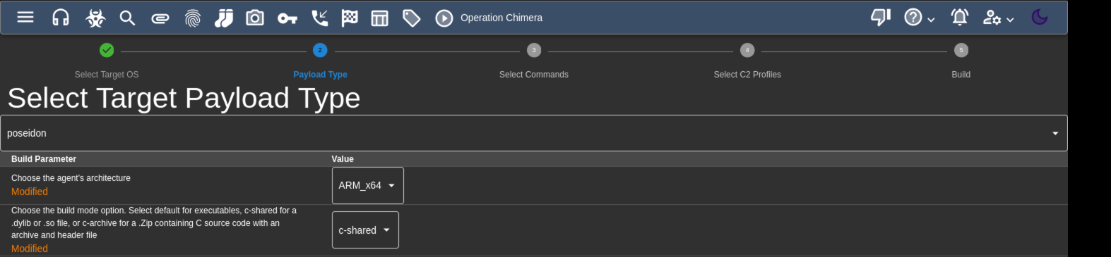 Mythic C2 Payload Builder
